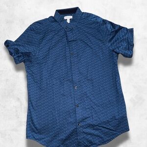 Calvin Klein Navy Casual Button Down Shirt